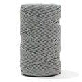 Cotton Rope Zero Waste 2 mm - 3 ply - Gray Marl Color