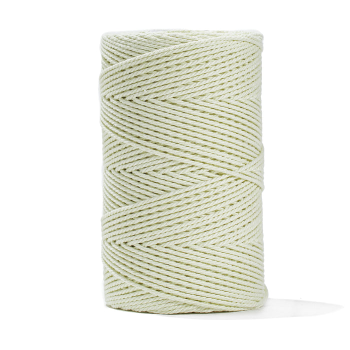 COTTON ROPE ZERO WASTE 2 MM - 3 PLY - ICE LEMON COLOR