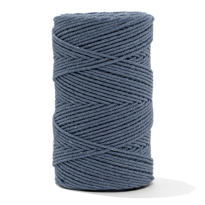 Cotton Rope Zero Waste 2 mm - 3 ply - Jeans Color