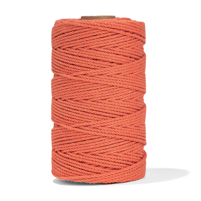 COTTON ROPE ZERO WASTE 2 MM - 3 PLY - SUNSET COLOR