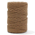 Cotton Rope Zero Waste 3 mm - 3 ply - Camel Color