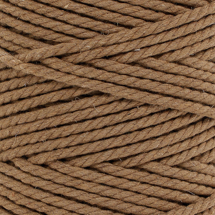 Cotton Rope Zero Waste 3 mm - 3 ply - Camel Color