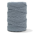 Cotton Rope Zero Waste 3 mm - 3 ply - Cloudy Blue Color