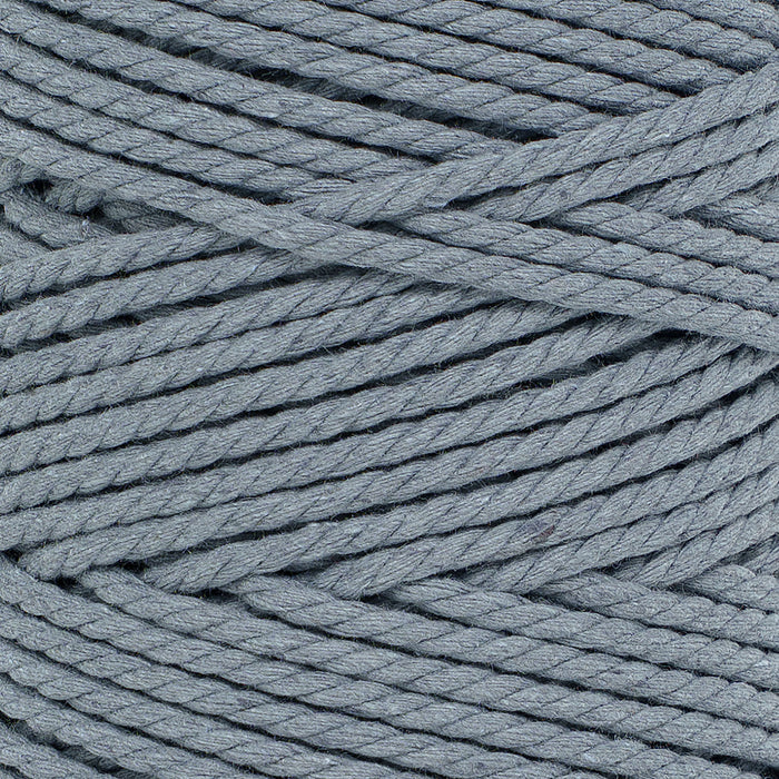 Cotton Rope Zero Waste 3 mm - 3 ply - Cloudy Blue Color
