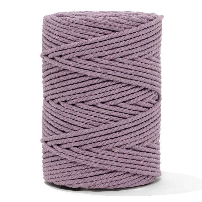 Cotton Rope Zero Waste 3 mm - 3 ply - Lavender Color