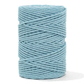 Cotton Rope Zero Waste 3 mm - 3 ply - Ocean Blue Color