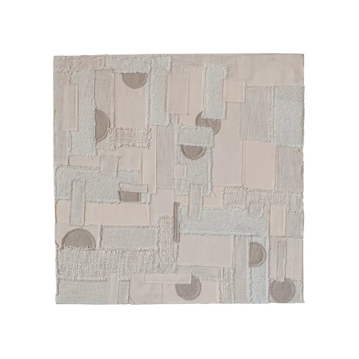 Cotton & Wool Patchwork Wall Décor