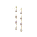 Cream Pearl 4 Drop Earrings