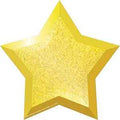 CUT OUT: GOLD STAR   5.5"X5.5" 36 PACK