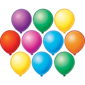CUT-OUTS: BALLOONS 6" 30 PACK