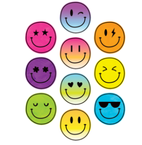 CUT OUTS: BRIGHTS 4EVER SMILES 6" 30 PACK - Creative Kids