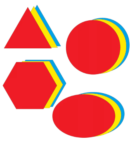 CUT-OUTS: LARGE ASSORTED GEOMETRIC SHAPES 31 pc - Creative Kids