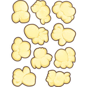 CUT-OUTS: POPCORN 6" 30 PACK - Creative Kids