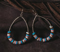 Dangle Pink/Teal/Natural Earrings