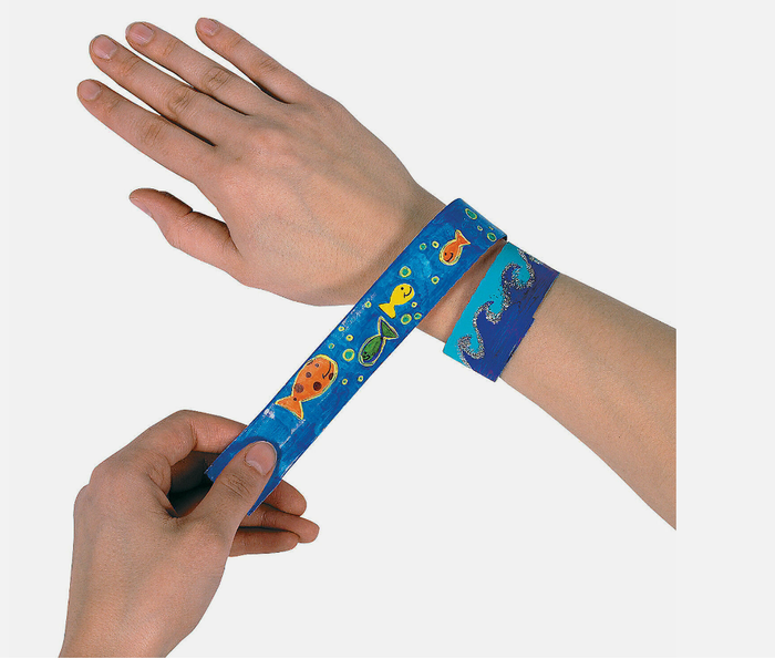 DESIGN YOUR OWN SLAP BRACELET - 24 PACK - Creative Kids
