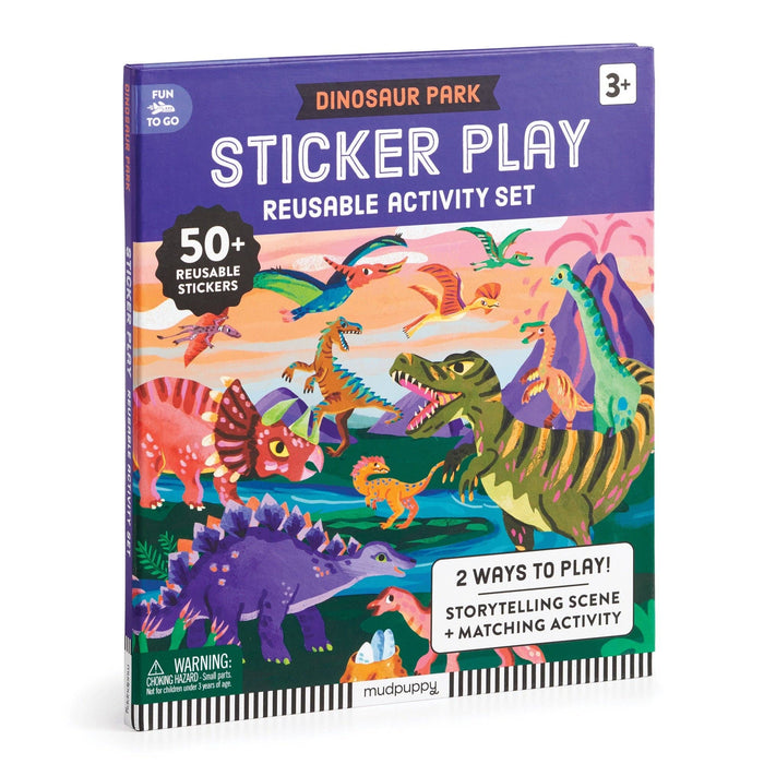 Dinosaur Park Sticker Play Reusable Activity Set - bubblegum market