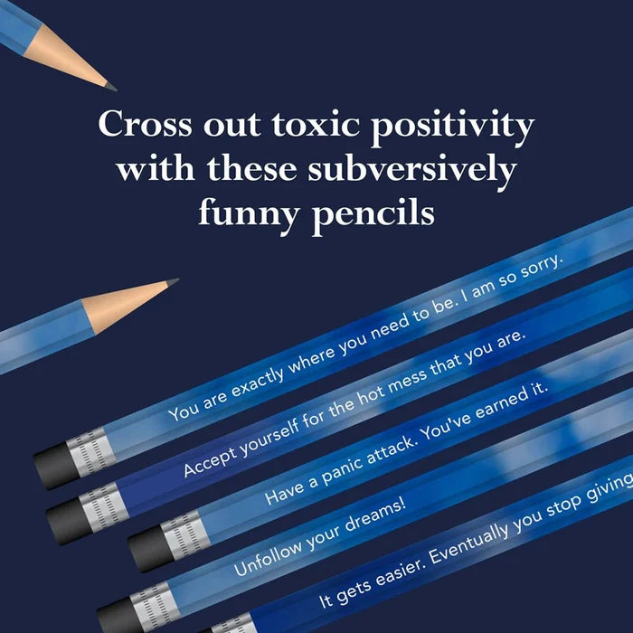 Disappointing Affirmations Pencils - bubblegum market