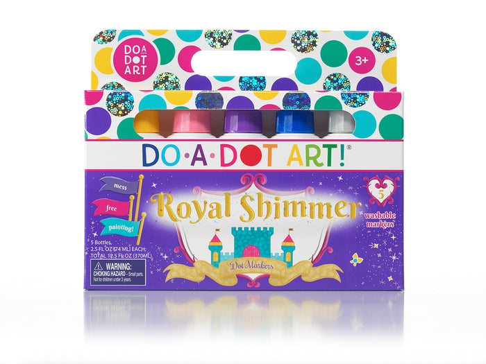 DO-A-DOT ART - 5 PACK SHIMMERS ROYAL