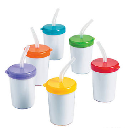 Do It Yourself SIPPER CUPS  PKG/12 - Creative Kids