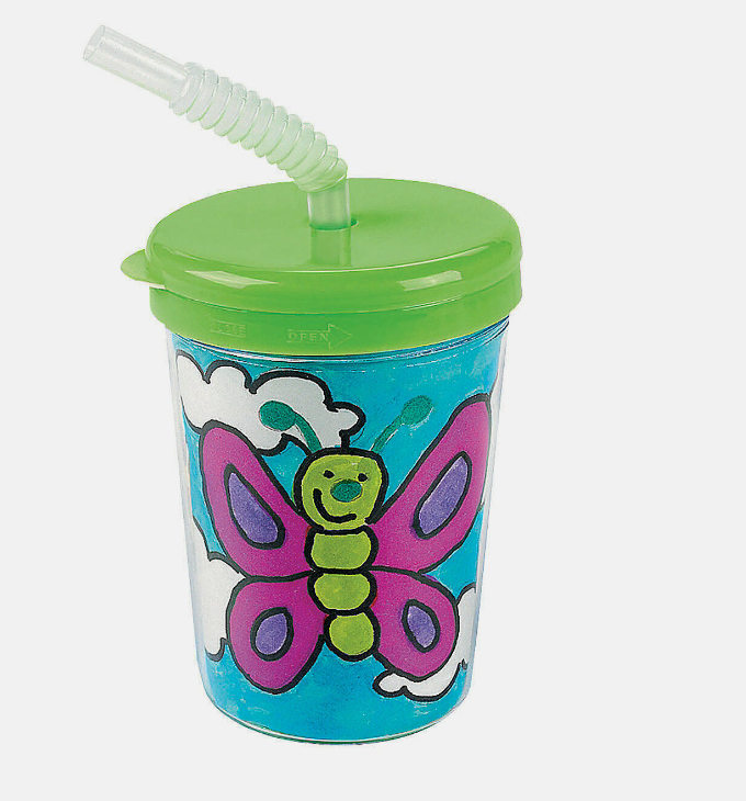 Do It Yourself SIPPER CUPS  PKG/12 - Creative Kids