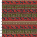 Double Sided Cotton Blanket - Hold Your Horses Giddy Up Stripe Red Cotton