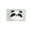 Dr. Brown's Infant Gripebelt by Dr. Brown's is a light green rectangular fabric pouch belly band, adorned with a plush panda face featuring black ears, black eyes, and pink cheeks on the front.