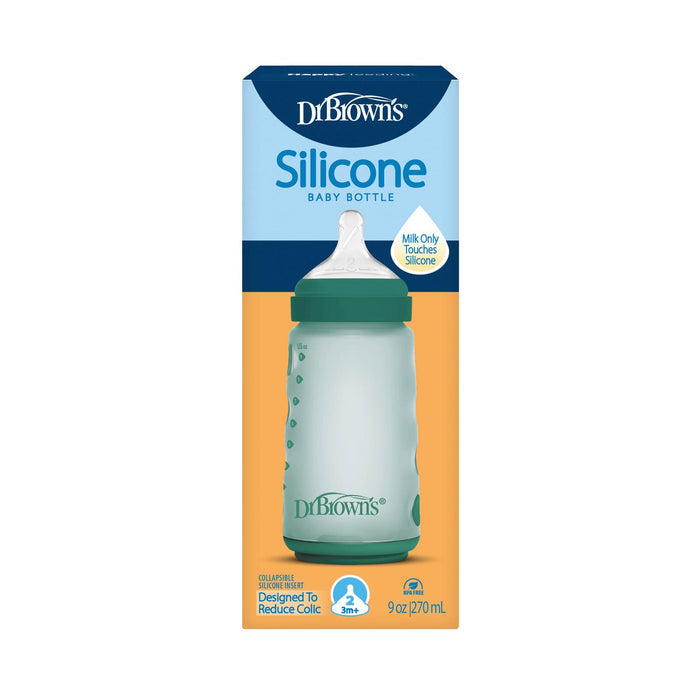 Dr. Brown's silicone baby bottle packaging