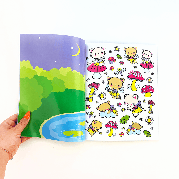 Draw - Along Fantasy Sticker Book - bubblegum market