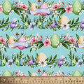 Easter Stripes Cotton Fabric