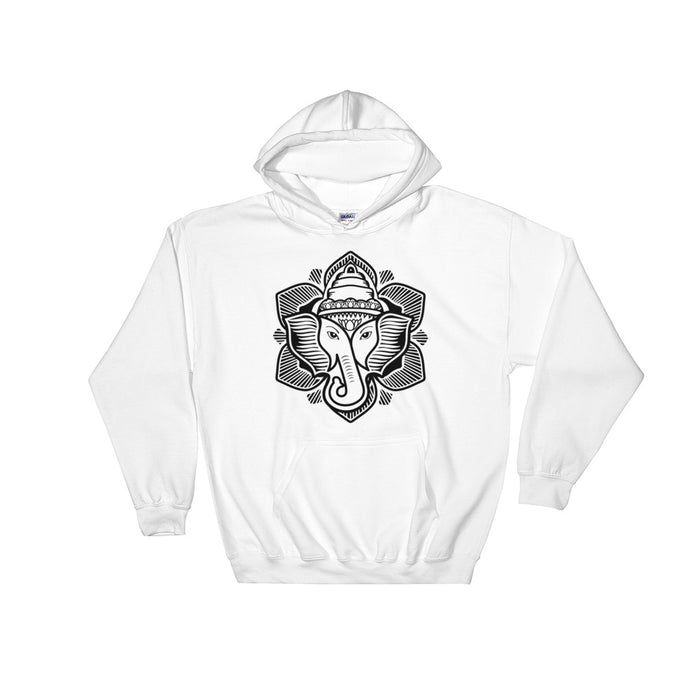 Elephant Lotus Hooded Sweatshirt