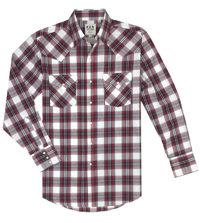 Ely Cattleman Men's Long Sleeve Plaids