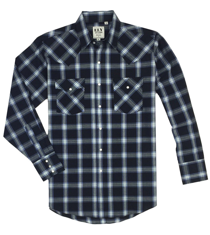 Ely Cattleman Men's Long Sleeve Plaids