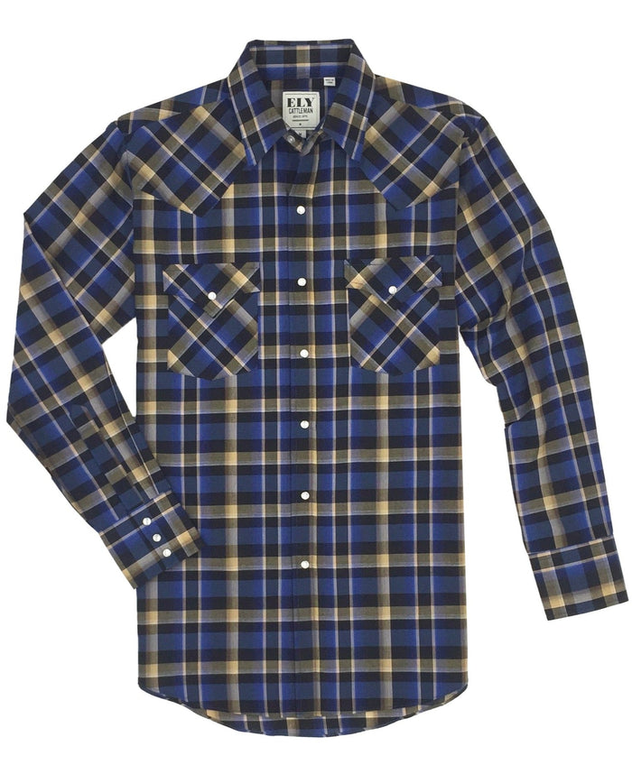 Ely Cattleman Men's Long Sleeve Plaids