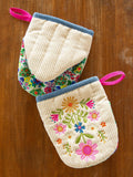 Embroidered Mini Oven Mitt-Set of 2