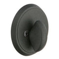 Emtek #2 Wrought Steel Patio Single Sided Deadbolt in Flat Black Steel