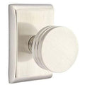 Emtek Bern Knob with Neos Rosette in Satin Nickel