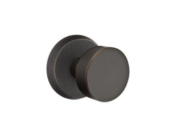 Emtek Bronze Round Knob with No. 2 Rosette in Medium Bronze