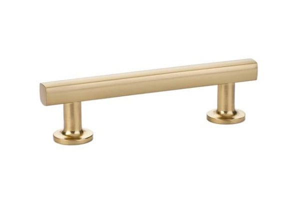 Emtek Freestone 3 1/2" Cabinet Pull in Satin Brass
