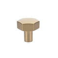 Emtek Mod Hex 1 1/8" Cabinet Knob in Satin Brass