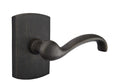 Emtek Teton Lever with No. 4 Rosette in Medium Bronze