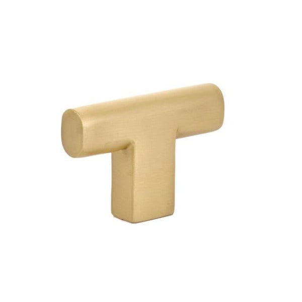 Emtek Trail 2" T Cabinet Knob in Satin Brass