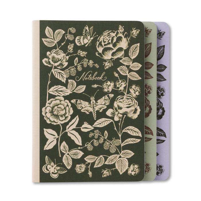 English Rose Notebooks (Set of 3) - bubblegum market