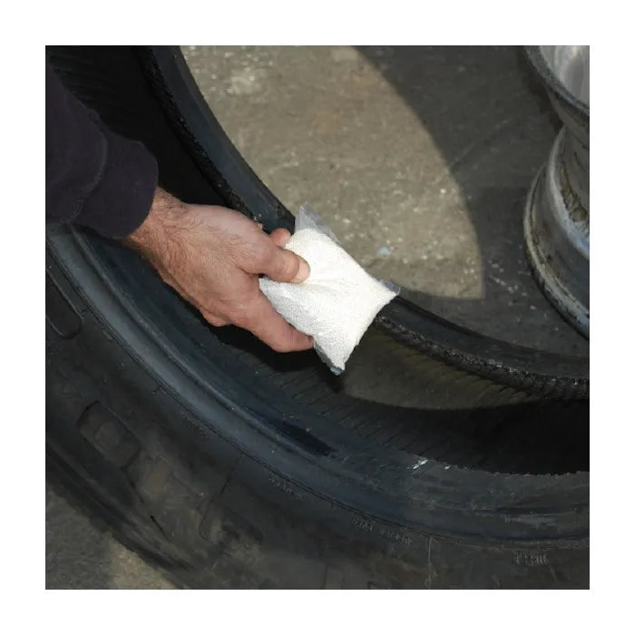 ESCO Truck Tire Balancing Beads In Use