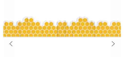 EXTRA WIDE SCALLOPED BORDER HONEYCOMB - 3 1/4"X37'