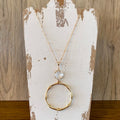 Fan Gold Clear Necklace By Meghan Browne - Lyla's: Clothing & Gifts - Online and Rockwall Texas Boutique