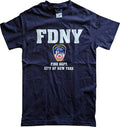 FDNY Youth Tee Officially Licensed Kids T-Shirt (Navy Blue) - NYC Factory