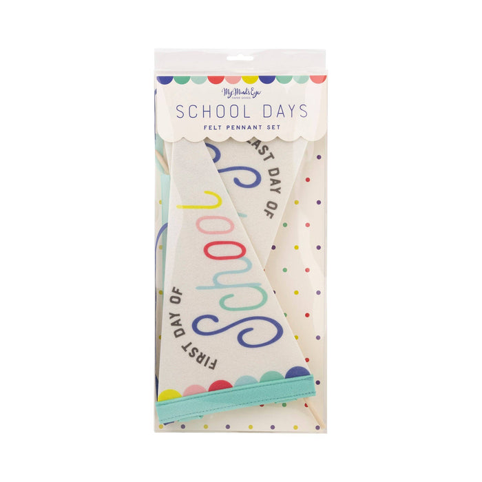 First Day / Last day of School Pennant Banner Set - bubblegum market