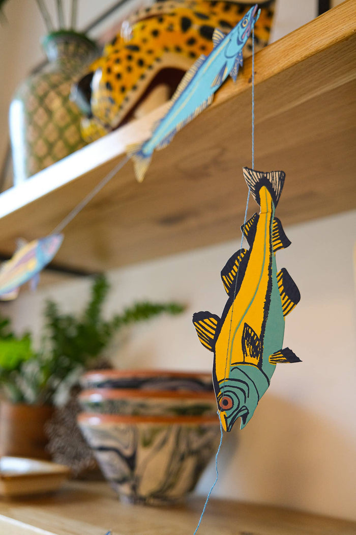 Fishes Sewn Garland - bubblegum market