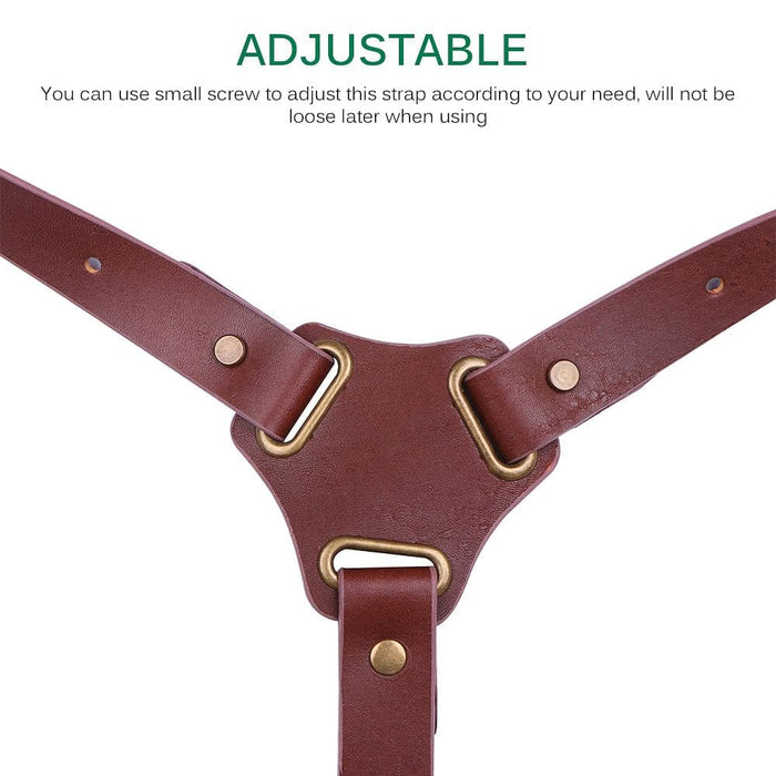 Genuine Leather Camera Shoulder Strap Adjustable - Jafsale.com
