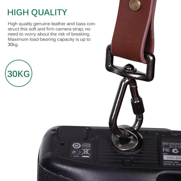Genuine Leather Camera Shoulder Strap Adjustable - Jafsale.com